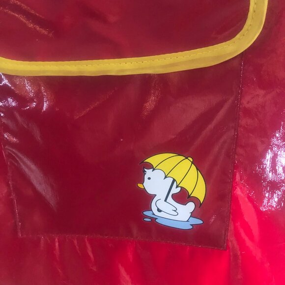 Pet Dog Apparel Rain Coat Slicker Jacket Red Size Medium - Picture 2 of 9